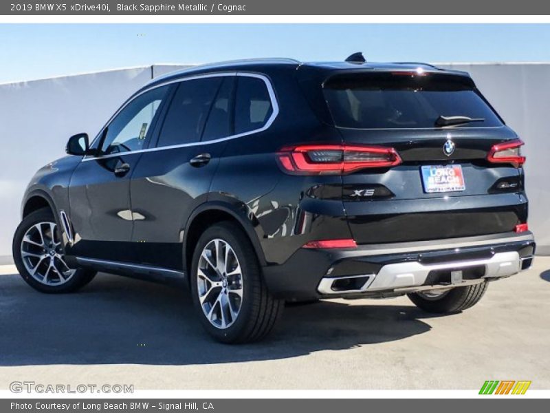 Black Sapphire Metallic / Cognac 2019 BMW X5 xDrive40i
