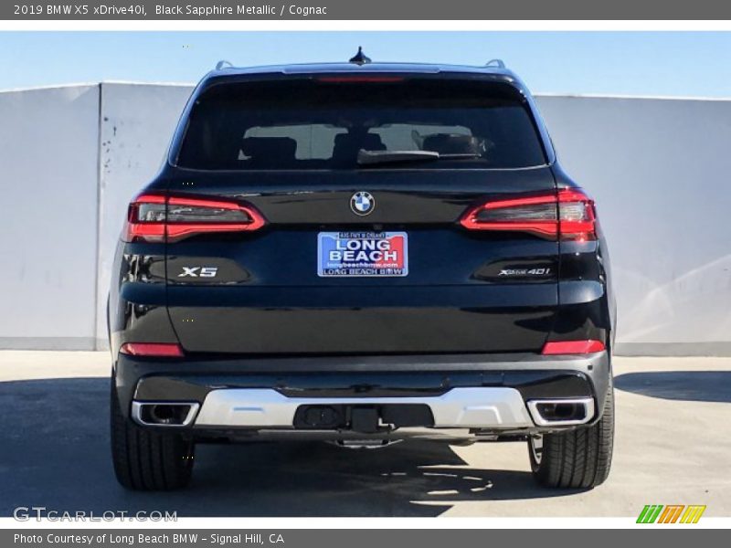 Black Sapphire Metallic / Cognac 2019 BMW X5 xDrive40i