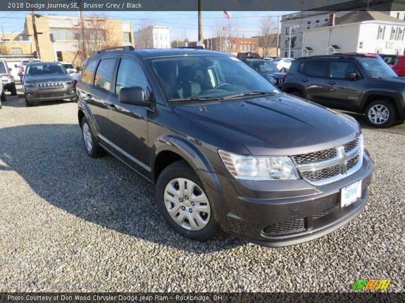 Bruiser Grey / Black 2018 Dodge Journey SE