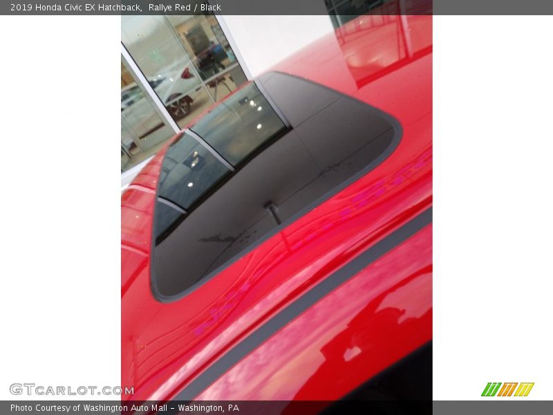 Rallye Red / Black 2019 Honda Civic EX Hatchback