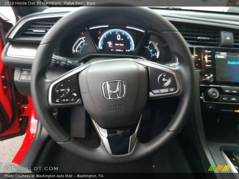 Rallye Red / Black 2019 Honda Civic EX Hatchback