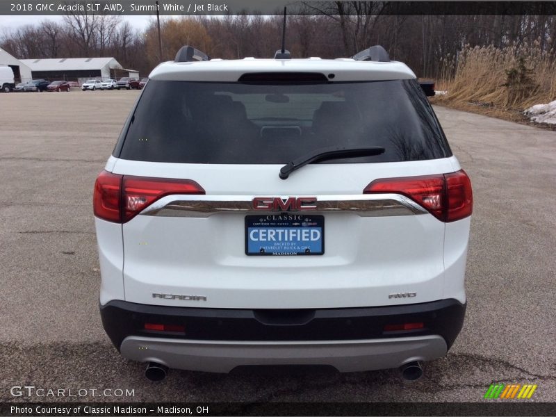 Summit White / Jet Black 2018 GMC Acadia SLT AWD