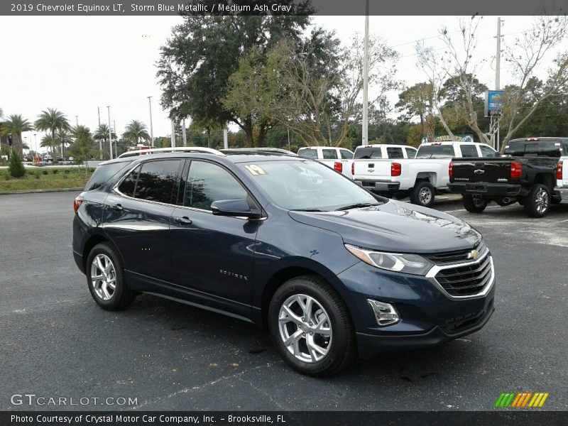 Storm Blue Metallic / Medium Ash Gray 2019 Chevrolet Equinox LT