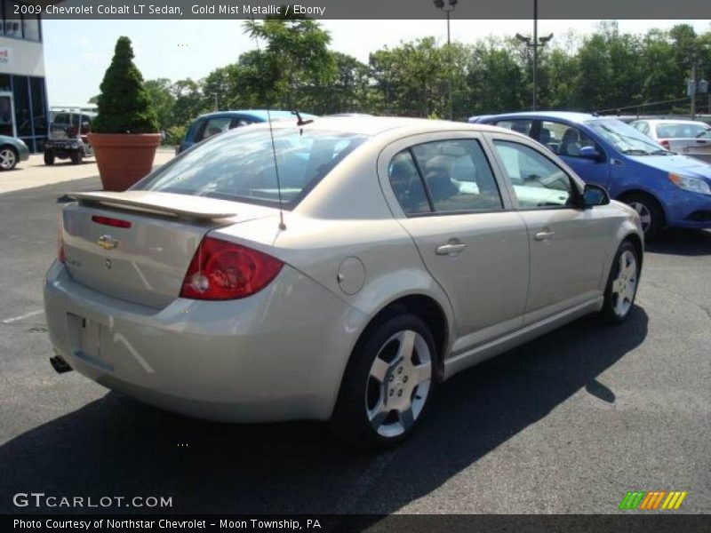 Gold Mist Metallic / Ebony 2009 Chevrolet Cobalt LT Sedan