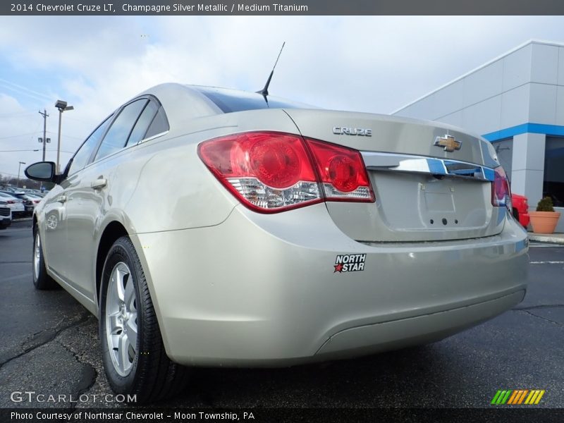 Champagne Silver Metallic / Medium Titanium 2014 Chevrolet Cruze LT