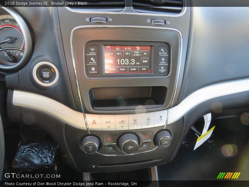Bruiser Grey / Black 2018 Dodge Journey SE