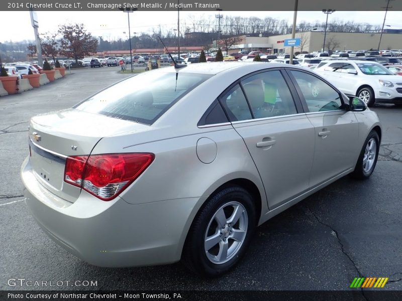 Champagne Silver Metallic / Medium Titanium 2014 Chevrolet Cruze LT
