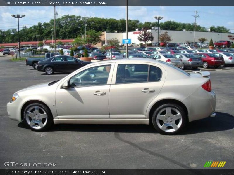 Gold Mist Metallic / Ebony 2009 Chevrolet Cobalt LT Sedan