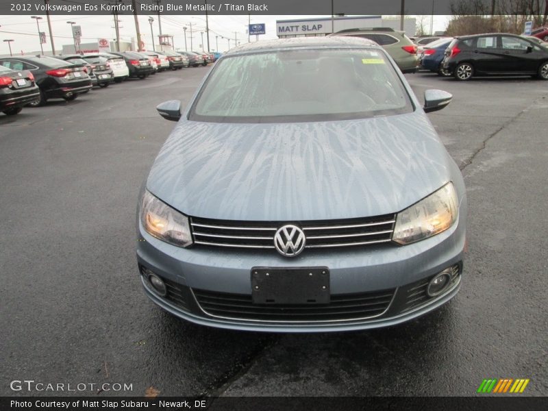 Rising Blue Metallic / Titan Black 2012 Volkswagen Eos Komfort