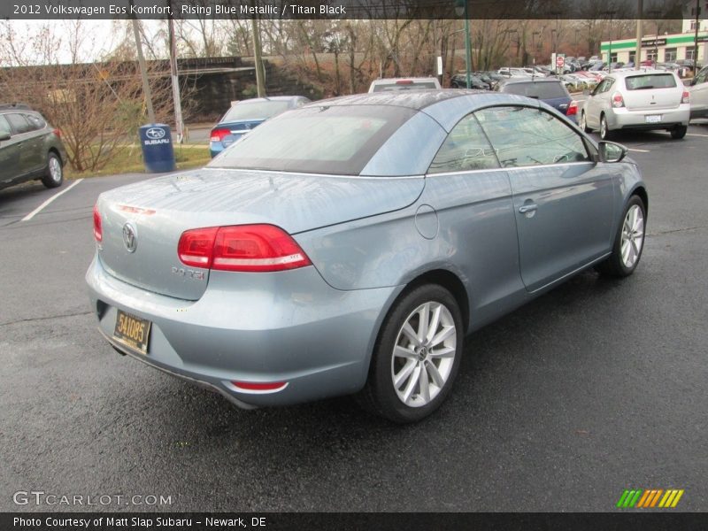 Rising Blue Metallic / Titan Black 2012 Volkswagen Eos Komfort