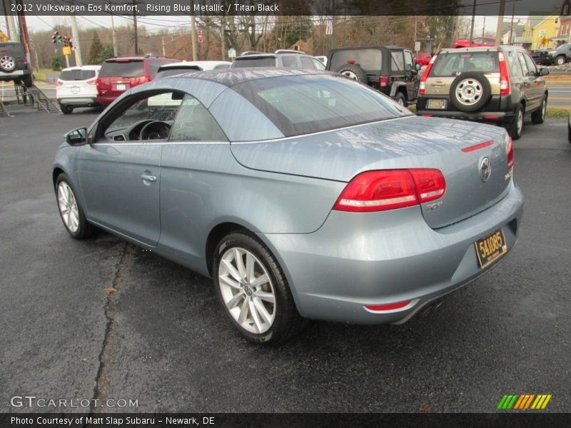 Rising Blue Metallic / Titan Black 2012 Volkswagen Eos Komfort