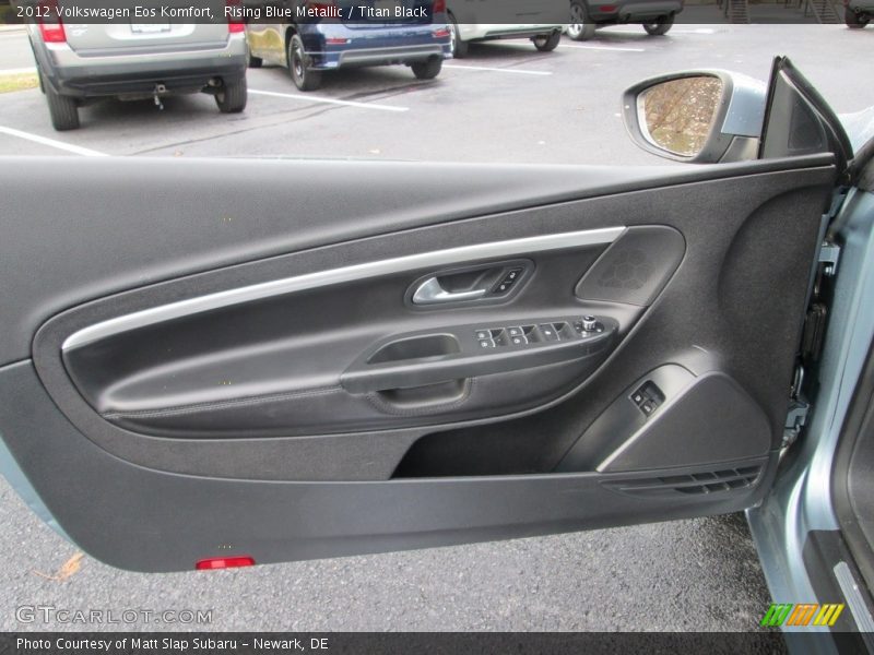 Rising Blue Metallic / Titan Black 2012 Volkswagen Eos Komfort