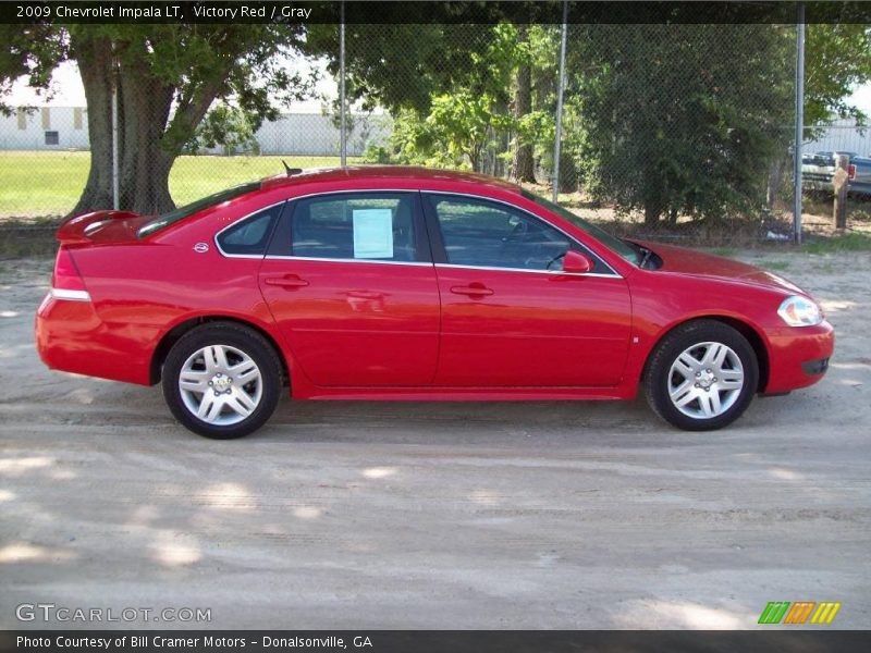 Victory Red / Gray 2009 Chevrolet Impala LT