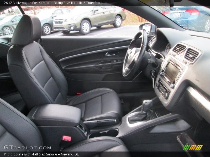 Rising Blue Metallic / Titan Black 2012 Volkswagen Eos Komfort