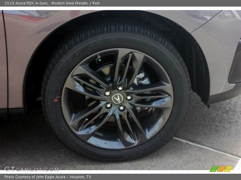 Modern Steel Metallic / Red 2019 Acura RDX A-Spec