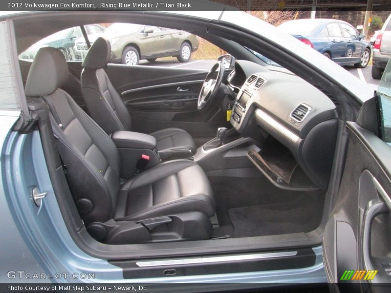 Rising Blue Metallic / Titan Black 2012 Volkswagen Eos Komfort