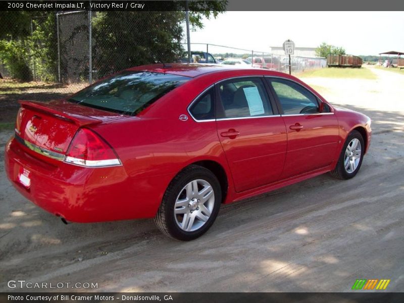 Victory Red / Gray 2009 Chevrolet Impala LT