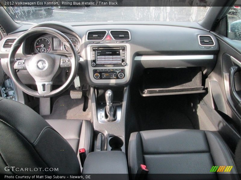 Rising Blue Metallic / Titan Black 2012 Volkswagen Eos Komfort