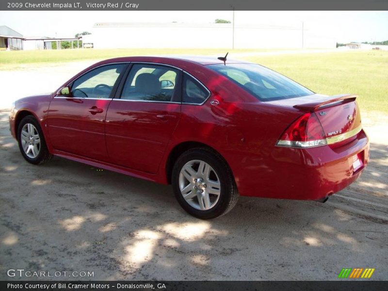 Victory Red / Gray 2009 Chevrolet Impala LT
