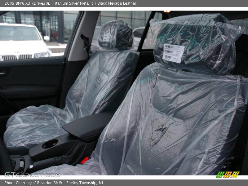 Titanium Silver Metallic / Black Nevada Leather 2009 BMW X3 xDrive30i