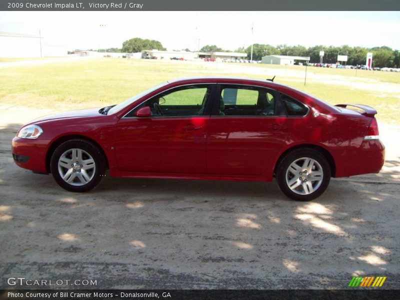 Victory Red / Gray 2009 Chevrolet Impala LT