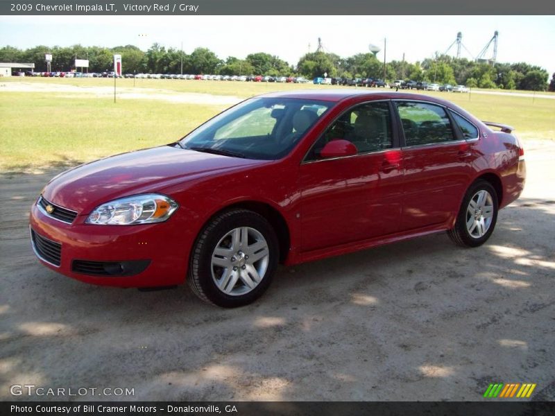 Victory Red / Gray 2009 Chevrolet Impala LT