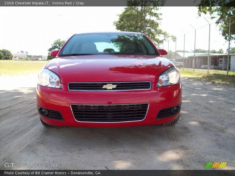 Victory Red / Gray 2009 Chevrolet Impala LT