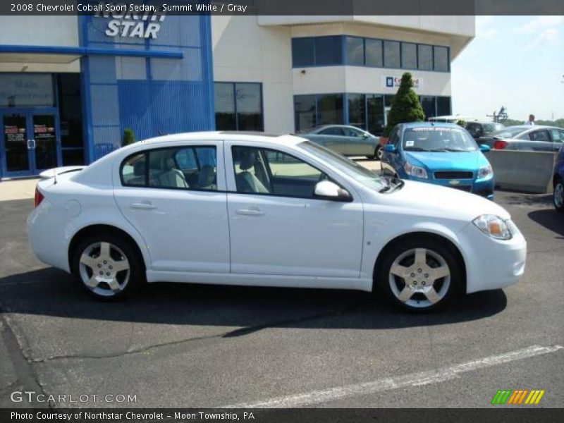 Summit White / Gray 2008 Chevrolet Cobalt Sport Sedan