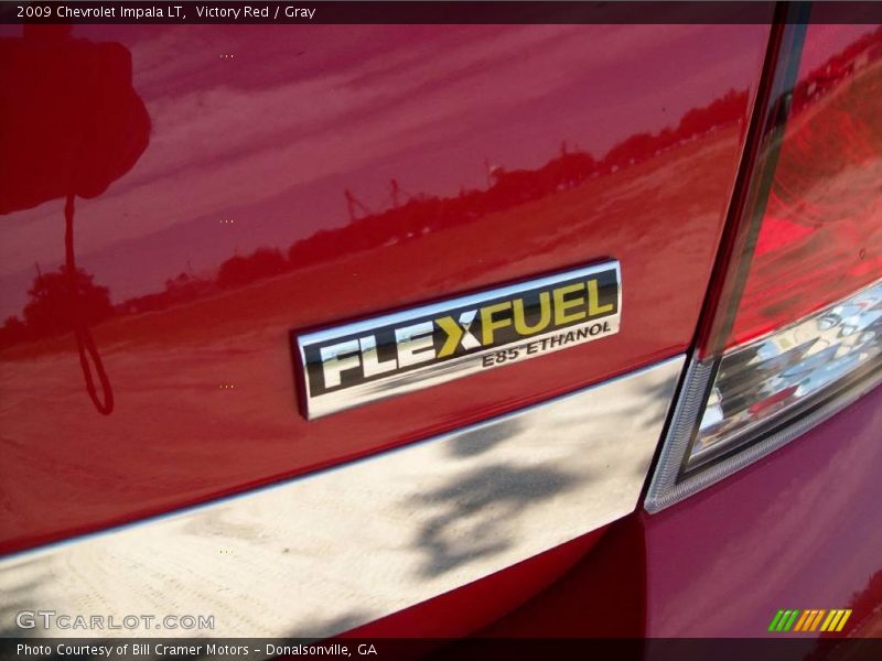 Victory Red / Gray 2009 Chevrolet Impala LT