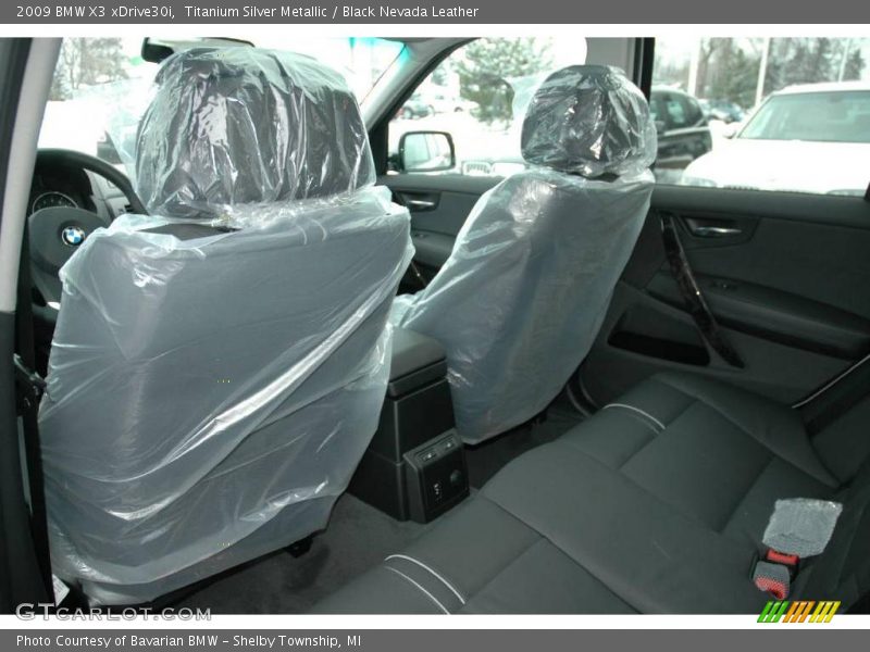 Titanium Silver Metallic / Black Nevada Leather 2009 BMW X3 xDrive30i