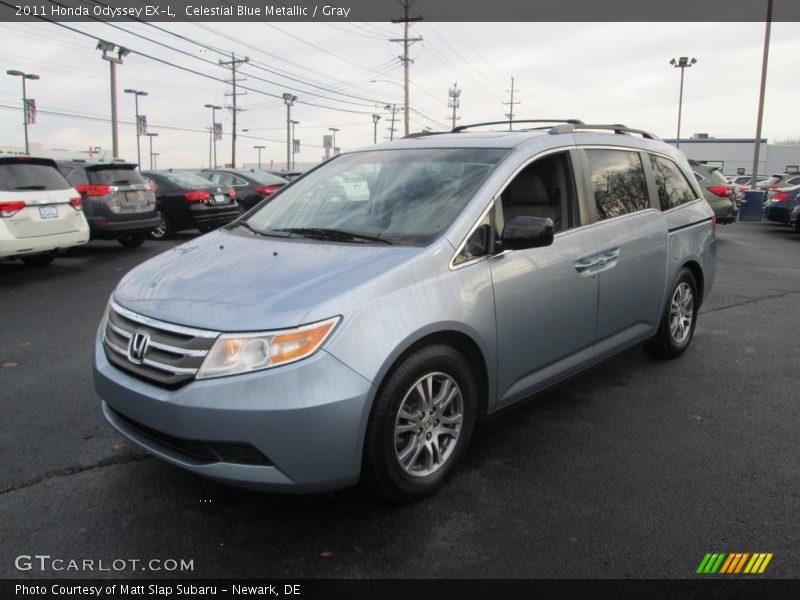 Celestial Blue Metallic / Gray 2011 Honda Odyssey EX-L