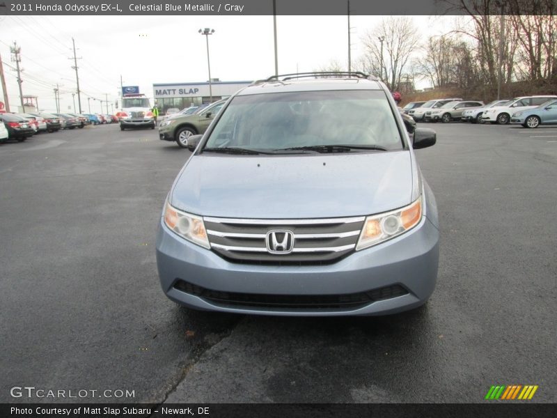 Celestial Blue Metallic / Gray 2011 Honda Odyssey EX-L