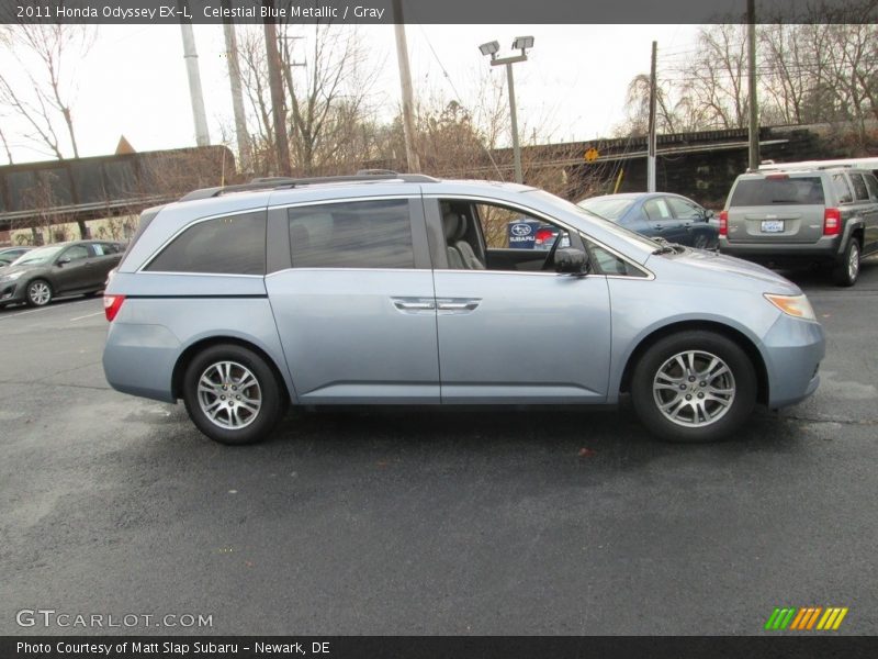 Celestial Blue Metallic / Gray 2011 Honda Odyssey EX-L