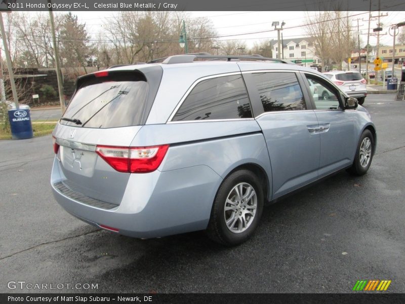 Celestial Blue Metallic / Gray 2011 Honda Odyssey EX-L