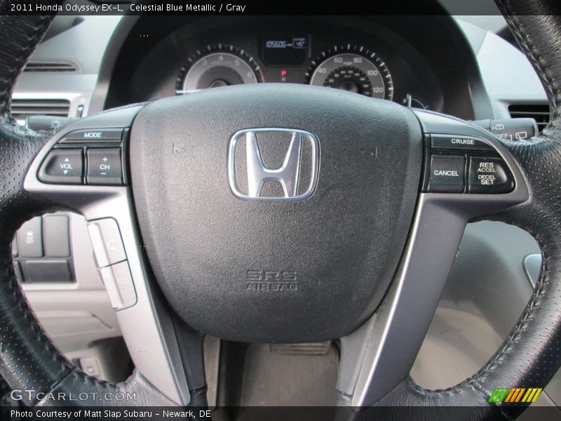 Celestial Blue Metallic / Gray 2011 Honda Odyssey EX-L