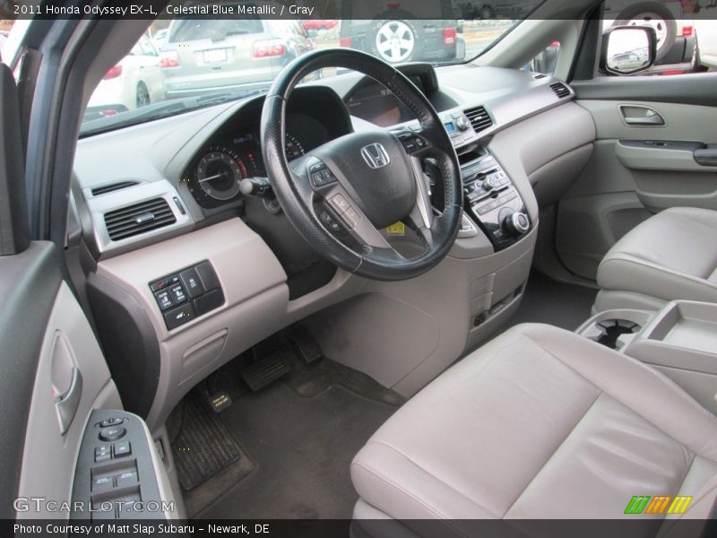 Celestial Blue Metallic / Gray 2011 Honda Odyssey EX-L