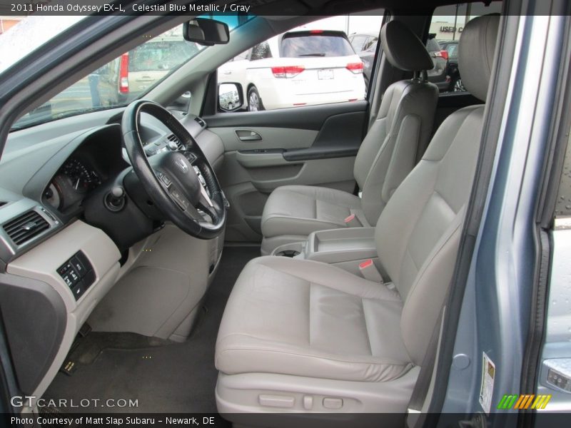 Celestial Blue Metallic / Gray 2011 Honda Odyssey EX-L