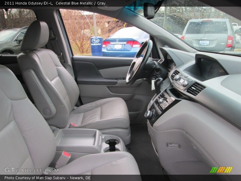Celestial Blue Metallic / Gray 2011 Honda Odyssey EX-L
