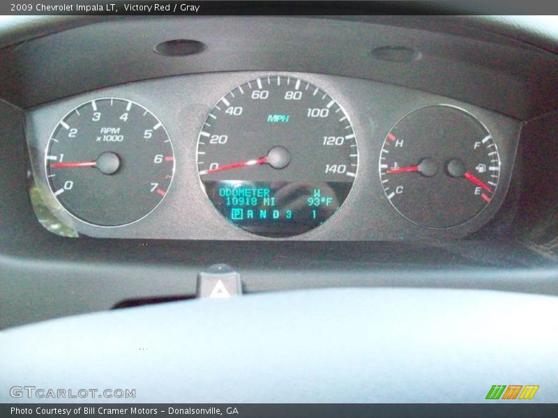 Victory Red / Gray 2009 Chevrolet Impala LT
