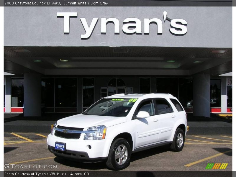 Summit White / Light Gray 2008 Chevrolet Equinox LT AWD