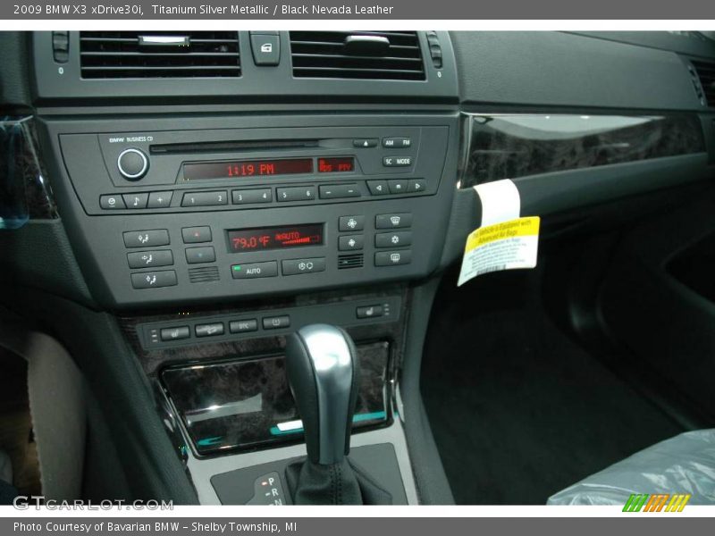 Titanium Silver Metallic / Black Nevada Leather 2009 BMW X3 xDrive30i