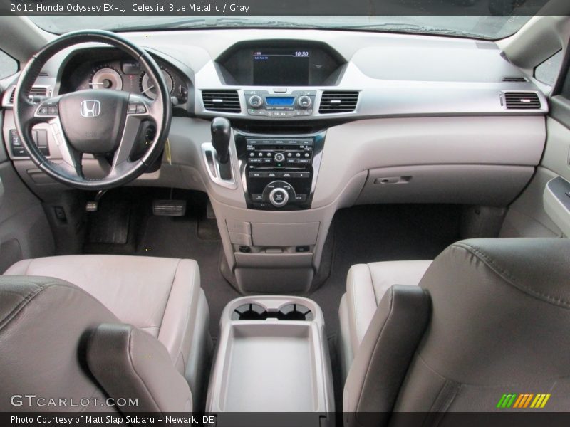 Celestial Blue Metallic / Gray 2011 Honda Odyssey EX-L