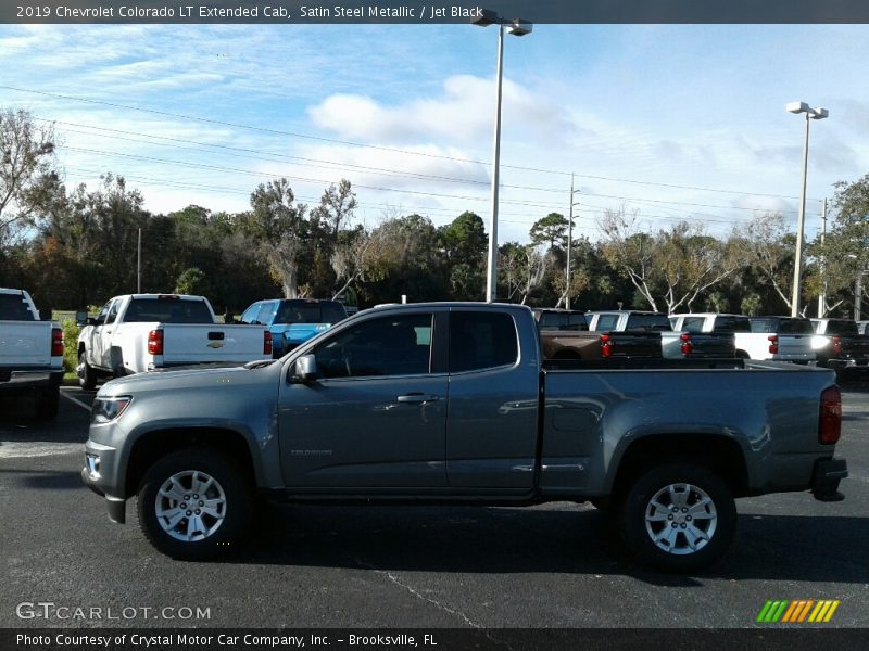 Satin Steel Metallic / Jet Black 2019 Chevrolet Colorado LT Extended Cab