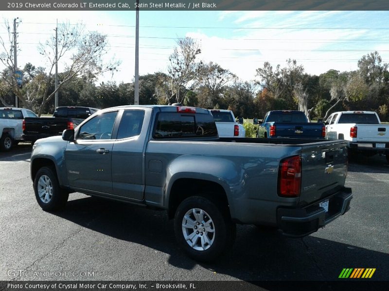 Satin Steel Metallic / Jet Black 2019 Chevrolet Colorado LT Extended Cab