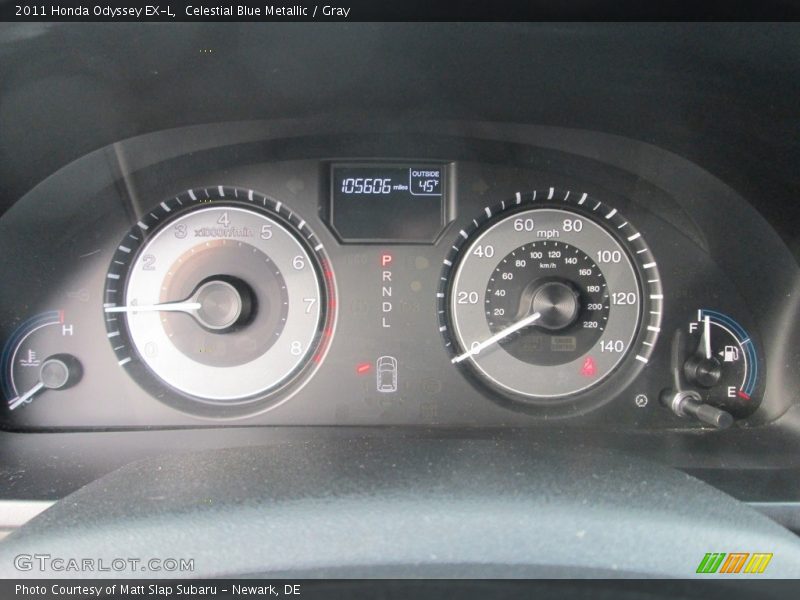 Celestial Blue Metallic / Gray 2011 Honda Odyssey EX-L