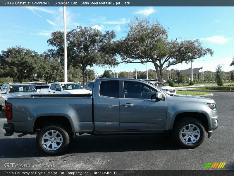 Satin Steel Metallic / Jet Black 2019 Chevrolet Colorado LT Extended Cab