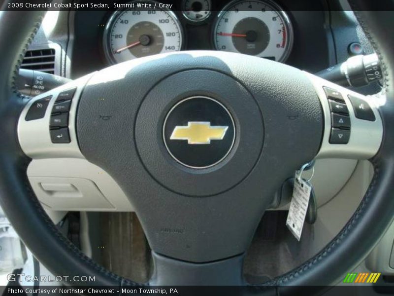 Summit White / Gray 2008 Chevrolet Cobalt Sport Sedan