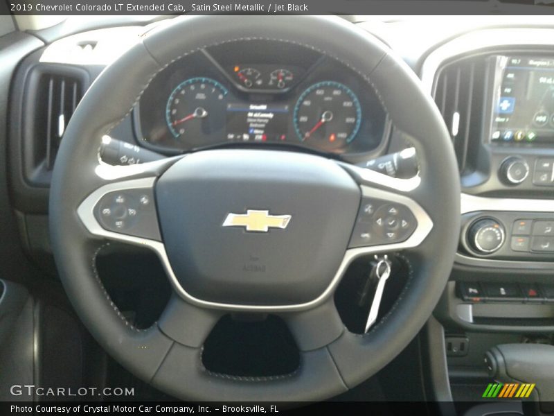 Satin Steel Metallic / Jet Black 2019 Chevrolet Colorado LT Extended Cab