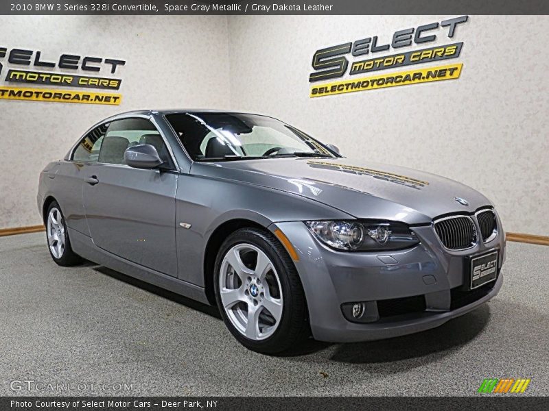 Space Gray Metallic / Gray Dakota Leather 2010 BMW 3 Series 328i Convertible