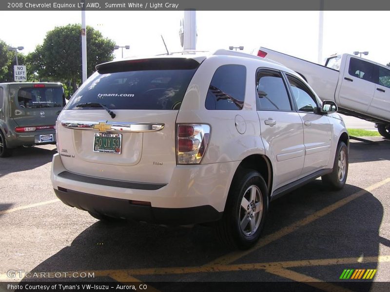 Summit White / Light Gray 2008 Chevrolet Equinox LT AWD